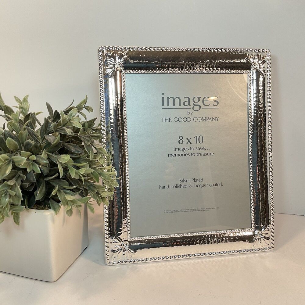 Silver Plated 8 X 10” Picture Frame Polished Lacquered Photo Vintage *NEW*